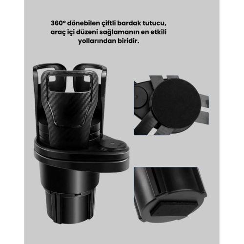 Bardak Tutucu Ve Manyetik Led Ambiyans Işığı 2’li Set