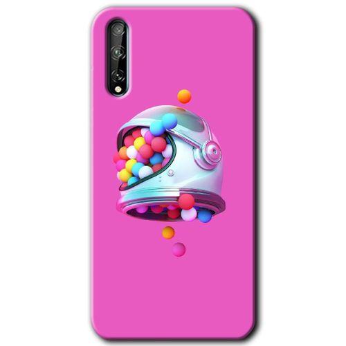 Huawei Y8P Kılıf HD Desen Baskılı Arka Kapak + Temperli Cam - Uzay Başlığı
