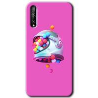 Huawei Y8P Kılıf HD Desen Baskılı Arka Kapak + Temperli Cam - Uzay Başlığı