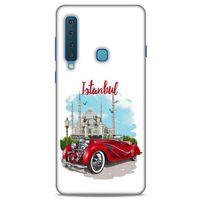Retro (22) Desen Tam Koruma Kılıfı Renkli Samsung Galaxy A9 2018 Kılıf