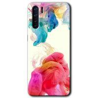 Oppo A91 Kılıf HD Desen Baskılı Arka Kapak - Gökkuşağı Color