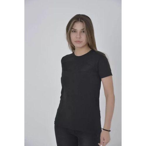 Pilelistore Gögüs Fileli Slim Fit T-shirt - Siyah