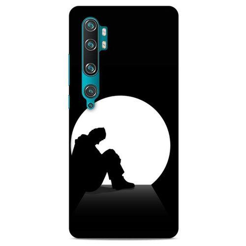 Xiaomi Mi Cc9 Pro Kılıf Depresyon (46) Core Armor Kılıf Gri Cam Göbeği