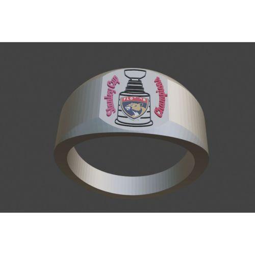 Florida Panthers 2024 Stanley Cup Şampiyonluk Yüzüğü 3D Baskı (Bu ürün Sadece Plastik parçadır - Almadan Önce Soru Sorabilirsiniz)