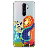 Xiaomi Redmi Note 8 Pro Kılıf Aslan Kral Arka Kapak Koruma Desenli Full Koruyucu
