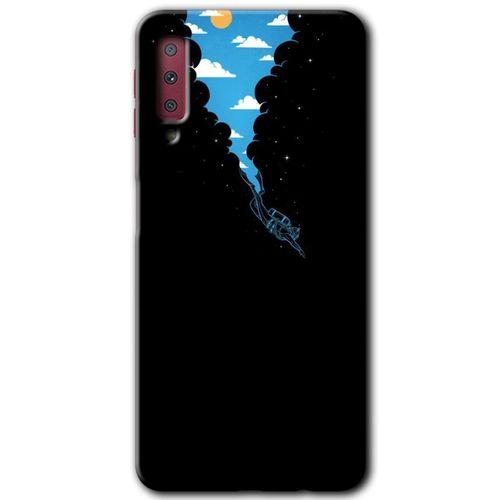 Galaxy A7 2018 Kılıf HD Desen Baskılı Arka Kapak - Derinlere Yolculuk
