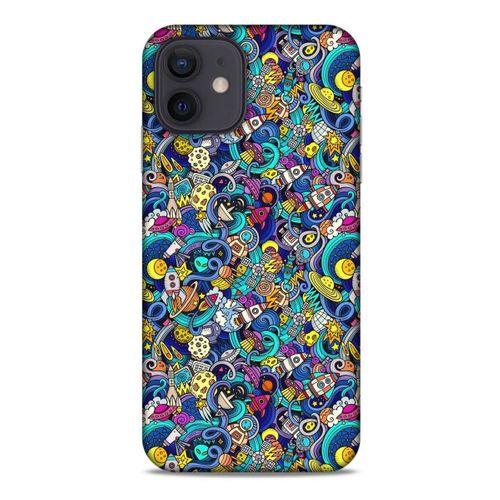 Graffitix (49) Desenli Silikon Kapak Apple iPhone 12 Kılıf