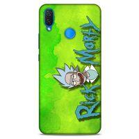 Huawei Psmart 2019 Uyumlu Kılıf Rick And Morty (12) Koruyucu Silikon Space Cruiser / Car
