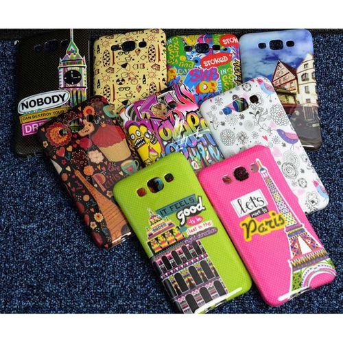 Galaxy E7 Kılıf Zore Şehirli Desenli Silikon