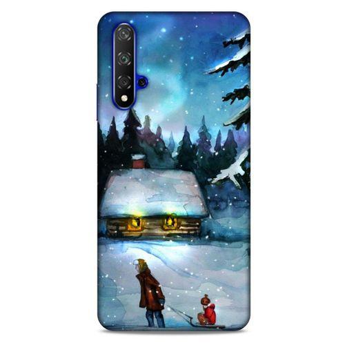 Huawei P Smart S Y8P Kılıf Snowix (38) Neo Hybrid Kılıf Beyaz Mavi