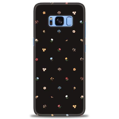 Samsung Galaxy S8 Kılıf HD Baskılı Kılıf - Flower + Tam Ekran Koruyucu