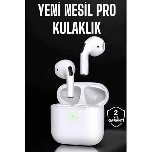 Beyaz Yeni Nesil Pro Bluetooth Kulaklık Yüksek Ses Kaliteli Anc Özelliği