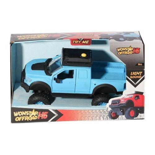 Sesli Işıklı İş Makinaları 25 cm Kamyon - 4016 - Mavi