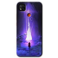 BeRa Aksesuar Xiaomi Redmi 9c Kılıf Baskılı Kapak - Wanderer Silhouette +Tam Kaplayan Mat Seramik