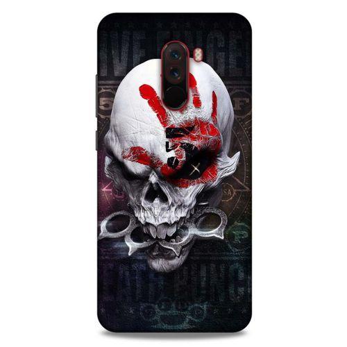 Xiaomi Pocophone F1 Uyumlu Kılıf Motorsiklet (27) Tasarımlı Kılıf Kurukafa