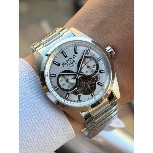 JG.Polo Club Otomatik Mekanizma İtalyan Tasarım Bileklik 5Atm Suya Dayanıklı Erkek Kol Saati 04102.4