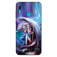 Huawei Y7 2019 Kılıf Dragons (31) TPU Kılıf Ejderha ve Sahibe