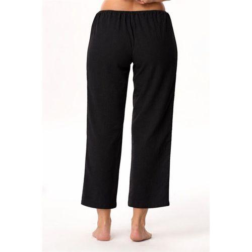 Şile Bezi Pamuk Rahat Kesim Beli Lastikli Jüpon Pantolon Astarı Siyah Syh
