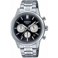 Casio EFR-575D-1ADF Edifice Quartz Çelik Gri Siyah Kadran 10 ATM 41 mm Erkek Kol Saati