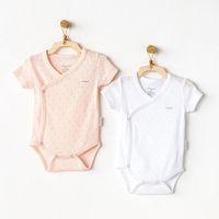 Andywawa Andywawa AC25555 Jacquard Basic 2'Li Zıbın Body Pink White