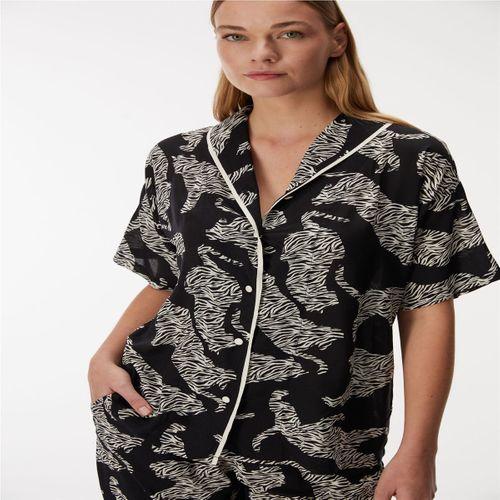 Kadın Kısa Kol Gömlek Ve Pantolon Takım