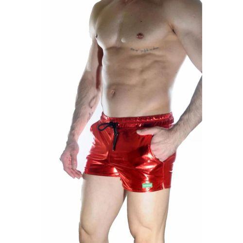 Erkek Kırmızı Lame Short