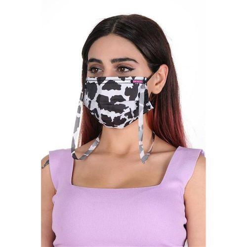 Gümüş İyonlu Boyundan Askılı Yıkanabilir Taşlı Maske T-1