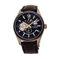 Orient RE-AV0115B00B KurOtomatik Deri Kahverengi Open Heart Safir Cam 41 mm Erkek Kol Saati