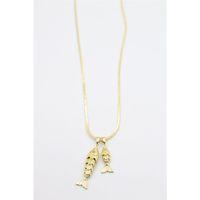 Vip Balık Kolye - Altın
