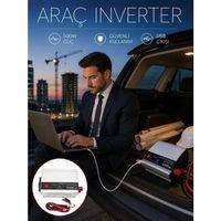 Araç Aküsünü Prize Çeviren 500w Güç İnvertörü