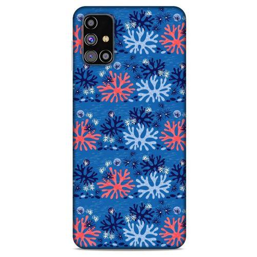 Samsung Galaxy M31s Uyumlu Kılıf Mavi Delisi (36) Glitter Kılıf Lokal