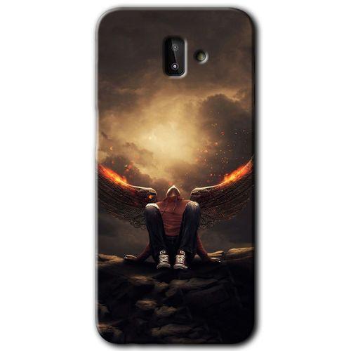 Galaxy J6 Plus Kılıf HD Desen Baskılı Arka Kapak - Wings of Power
