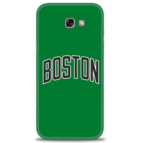 Samsung Galaxy A7 2017 / A720 Kılıf HD Baskılı Kılıf - Boston Yeşil + Tam Ekran Koruyucu