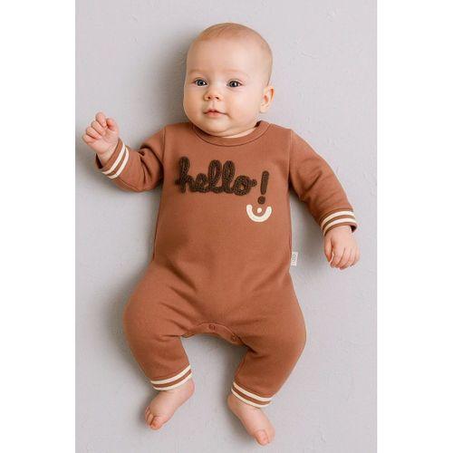 Hello Nakışlı % 100 Pamuk Erkek Bebek Tulum