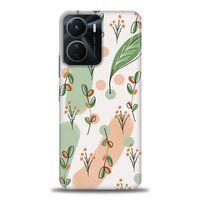 Vivo Y16 Kılıf HD Baskılı Kılıf - Flower Pattern + Tam Ekran Koruyucu