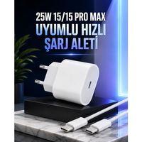 Güç Adaptörü Ve Kablosu Şarj Aleti 15 15 Pro Max Uyumlu Hızlı Şarj