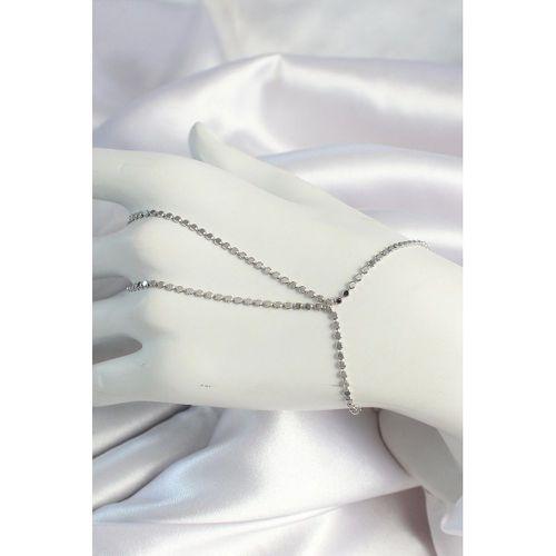 Pirinç Gümüş Renk Ezme Zincirli Şahmeran