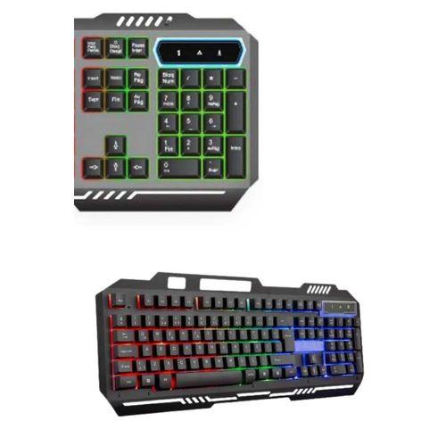 Rgb Işıklı Klavye Q Klavye Mouse Hediyeli