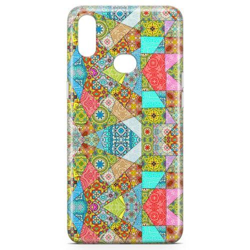 Samsung Galaxy A10s Kılıf Yeşil Vintage Arka Kapak Koruma Desenli Full Koruyucu