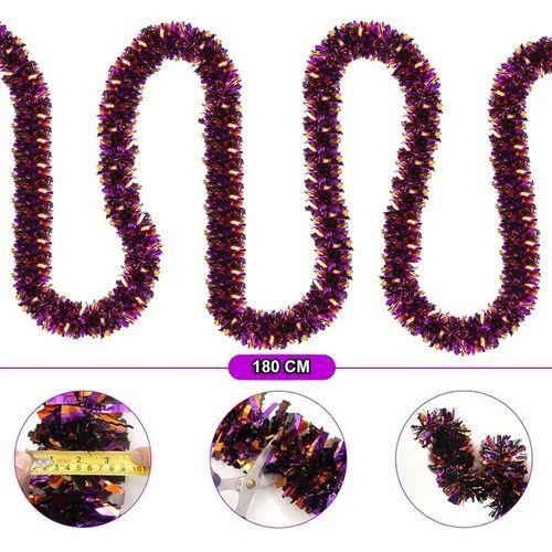 Mor Turuncu Çift Renk Sim Süs 180 Cm