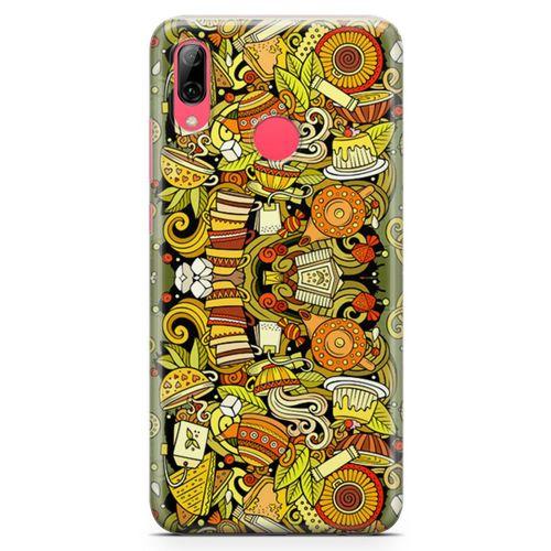 Huawei Y7 Prime 2019 Kılıf Çay Çeşitleri Arka Kapak Koruma Desenli Full Koruyucu