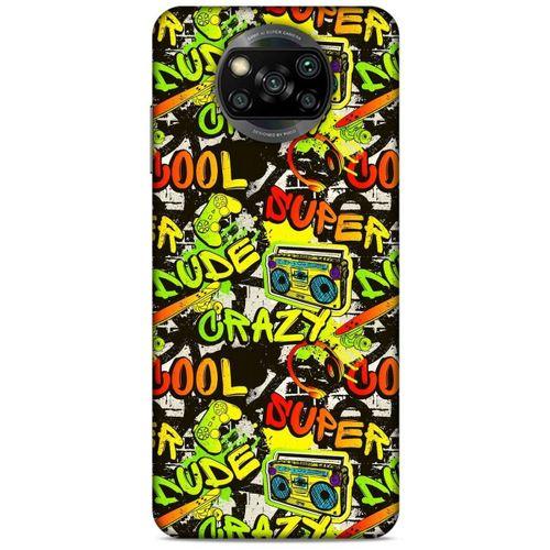 Graffitix (28) Desenli Silikon Kapak Xiaomi Redmi Poco X3 Kılıf