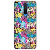 Graffitix (7) Desenli Silikon Kapak Xiaomi Redmi K30 5G Kılıf