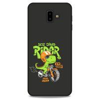 Animax Bisikletli Dinozor Samsung Galaxy J6 Plus Kılıf Desenli Silikon