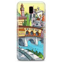Samsung Galaxy J6 Plus Kılıf Floransa Romantik Arka Kapak Koruma Desenli Full Koruyucu