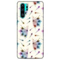 Huawei P30 Pro Kılıf Desenli Özel Seri Tüyler (35) Fit Design Kılıf