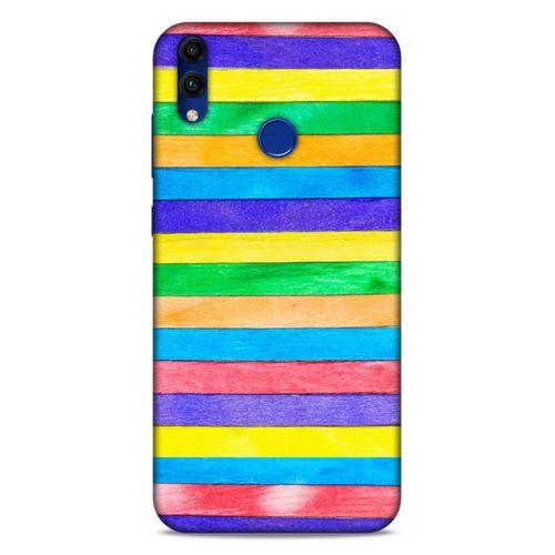 Lopard Huawei Honor 8C Uyumlu Kılıf Wood'X (22) Tam Koruma Kılıfı Desenli