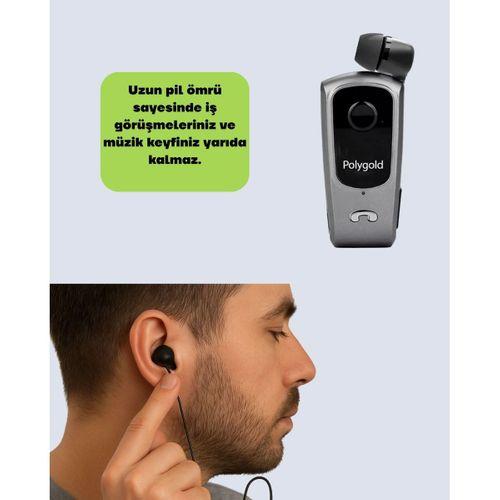 Geri Çekilebilir Kablolu Bluetooth İş Kulaklığı