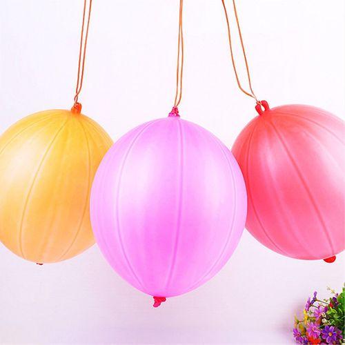 40 Adet Lastikli Zıpzıp Balon ipli Punch Panç Büyük Balon