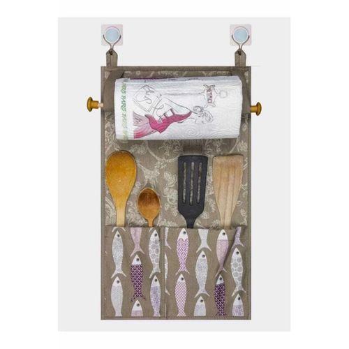 Çok Amaçlı Ahşap Kulplu Mutfak Peçete Askılığı Ve Kaşıklık